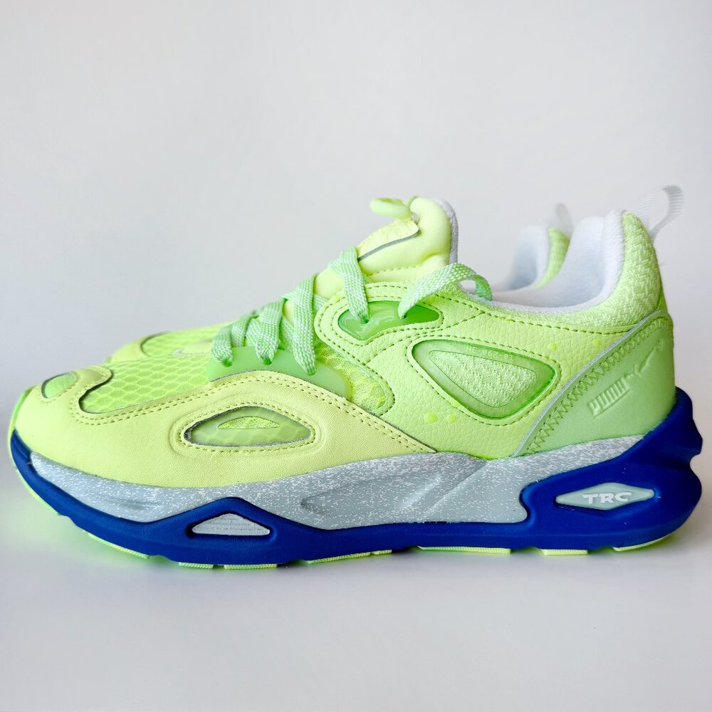 Puma TRC Blaze Cantina Sneakers Mens Size 8 Shoes Lime Green Blue Sporty Casual